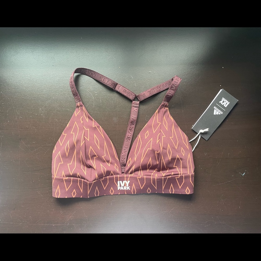 Ivy Park Brown Print Sport Bra